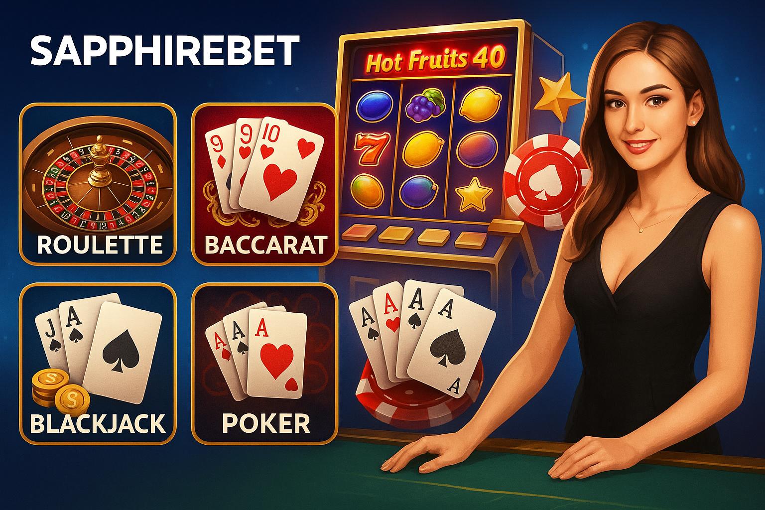 Jogos de cassino online SAPPHIREBET