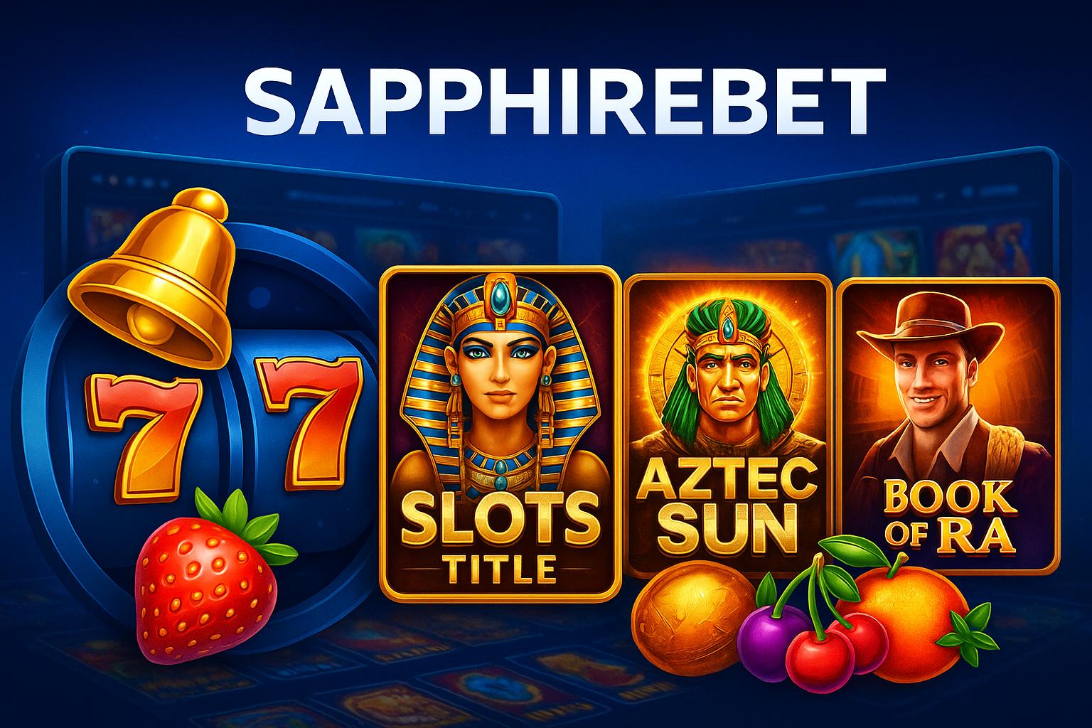 Explore o mundo das slot machines no SAPPHIREBET Casino